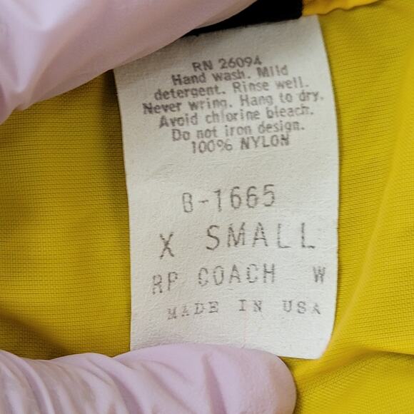 Vintage 60s Champion Coach Jacket XS/S 19x29 Yellow - Picture 8 of 14